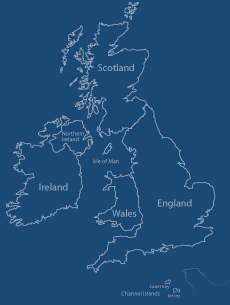 Map of the British Isles